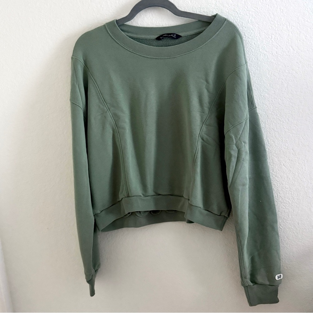 Abercrombie & Fitch Olive Green Women's Sweatshirt
